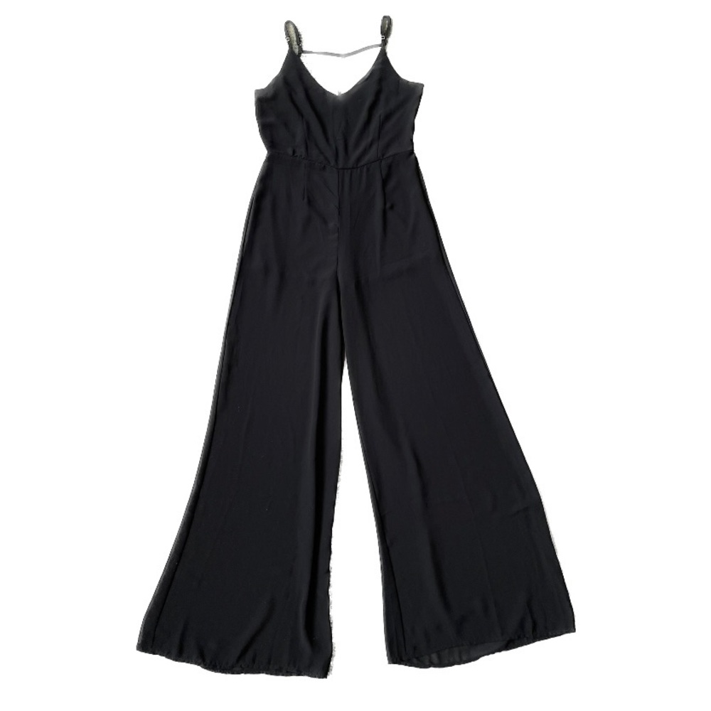 Black V-Neck Jumpsuit